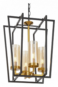 Подвесная люстра LUMINA DECO Afres LDP 1246-4 BK+MD