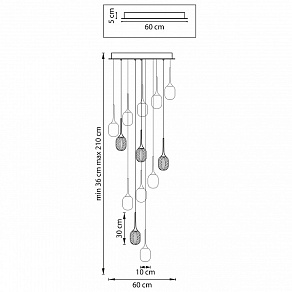 Подвесная люстра Lightstar Acrile 738131