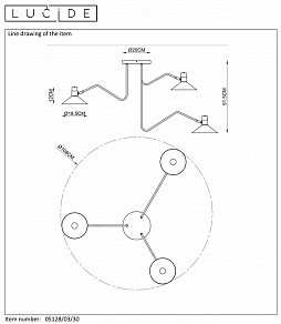Накладной светильник Lucide Pepijn 05128/03/30