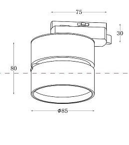 Накладной светильник Maytoni ONDA TR007-1-12W3K-W