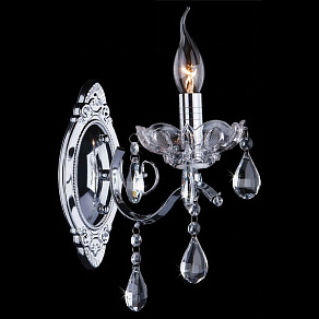 Бра Eurosvet Brianna 3188/1 хром/прозрачный хрусталь Strotskis