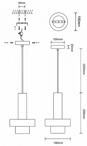 Подвесной светильник ST-Luce Pietra SL1210.503.01