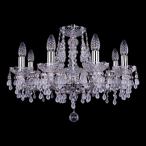 Подвесная люстра Bohemia Ivele Crystal 1410 1410/8/195/Ni/V0300