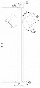 Наземный низкий светильник Elektrostandard Fjord 35195/F