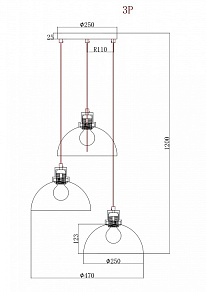 Подвесной светильник Globo Salsa 15562-3H