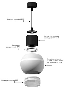 Накладной светильник Ambrella Light C C1105