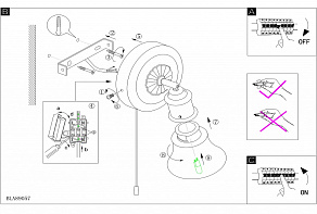Бра Eglo ПРОМО Alamo 89057