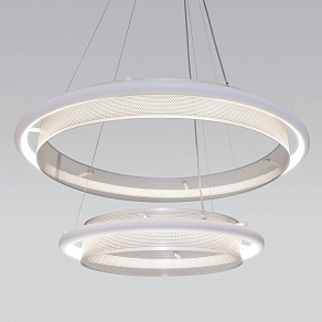 Подвесной светильник Eurosvet Imperio 90241/2 белый/ серебро Smart