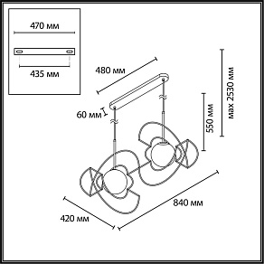 Подвесной светильник Odeon Light L-VISION 7196/10L