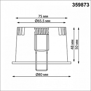 Встраиваемый светильник Novotech WIR 359873