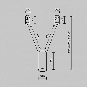Подвесной светильник Maytoni Technical Focus Led TR157-1-12W3K-PT