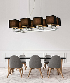 Подвесная люстра LUMINA DECO Fianelo LDP 1248-8 BK