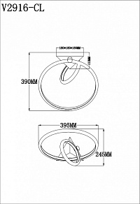 Светильник на штанге Moderli Lama V2916-CL