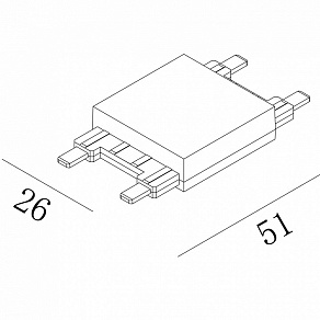 Соединитель линейный для треков SWG PRO SLIM 00-00022066