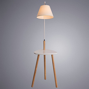 Торшер с полкой Arte Lamp Combo A9201PN-1WH