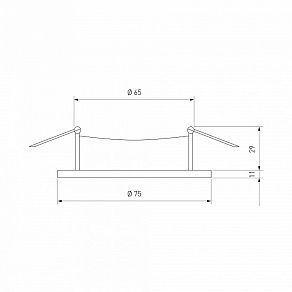 Встраиваемый светильник Elektrostandard Discus 112 MR16
