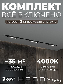 Комплект трековый Hesby Lighting Skylite №1 HSBL_kompl_S001_NI3B4K