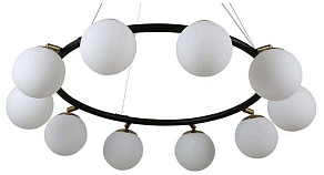 Подвесная люстра LUMINA DECO Modica LDP 6032-10 BK+MD
