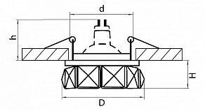 Встраиваемый светильник Lightstar Onda 032704