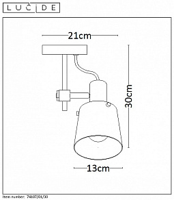 Спот Lucide Quinny 74107/01/30