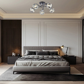 Потолочная люстра Arte Milano AMALFI-323685 323685/5B BK+CR