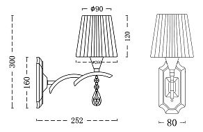 Бра Maytoni Arte RC901-WL-01-R
