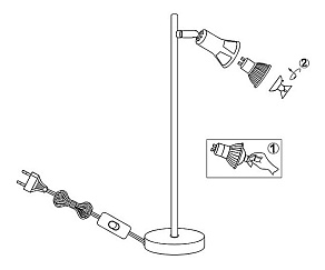 Настольная лампа офисная Globo Dante 57994-1T