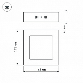 Накладной светильник Arlight SP-S145 019413