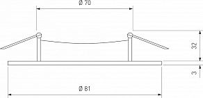 Встраиваемый светильник Elektrostandard WH a040748