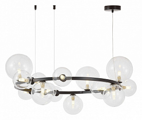 Подвесная люстра LUMINA DECO MERIDO LDP 7033-15 BK+CL