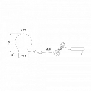 Настольная лампа декоративная Bogate's Crystall 1_102