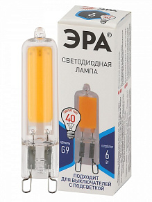 Лампа светодиодная Эра  G9 6Вт 4000K LED JCD-6W-GL-840-G9