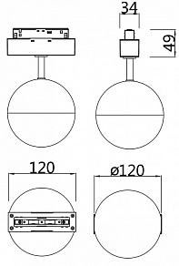 Светильник на штанге Maytoni Kiat TR017-2-10W3K-W