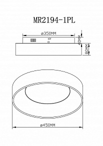 Накладной светильник MyFar Shannon MR2194-1PL