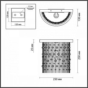 Накладной светильник Odeon Light Raini 4844/1W