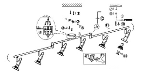 Спот Globo Rail 54382-6
