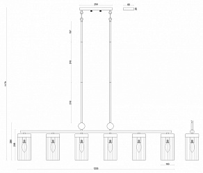 Светильник на штанге Favourite Radiales 3099-6U