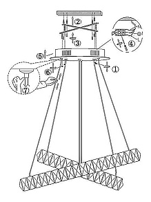 Подвесной светильник Globo Marilyn 67008