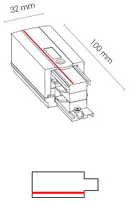 Токопровод угловой правый Nowodvorski Ctls Power 8713
