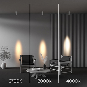 Светильник на штанге Maytoni Technical FOCUS LED C055CL-L12W4K-SS-W
