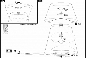 Торшер Eglo ПРОМО Carpara 97568
