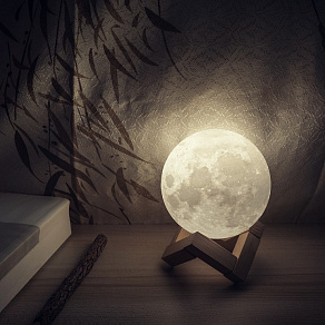 Настольная лампа-ночник Gauss Луна NN001