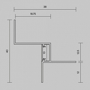 Профиль встраиваемый Maytoni Led Strip  636024