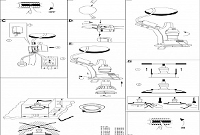 Встраиваемый светильник Eglo ПРОМО Tedo 31688