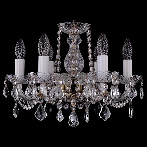 Подвесная люстра Bohemia Ivele Crystal 1402 1402/6/141/Pa/Leafs