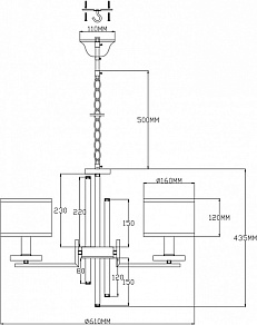 Подвесная люстра Moderli Trio V2642-5P