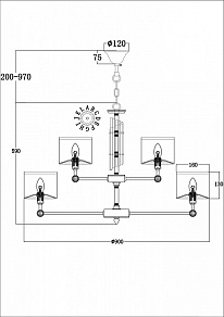 Подвесная люстра Maytoni Alloro MOD088PL-15BS