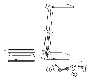 Настольная лампа офисная Globo Clap 58356