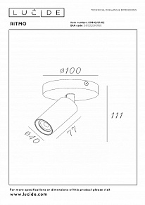Спот Lucide Ritmo 9942/01/02