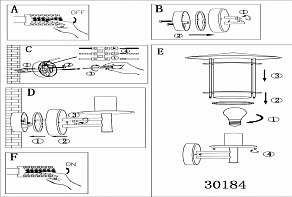 Светильник на штанге Eglo Lisio 30184